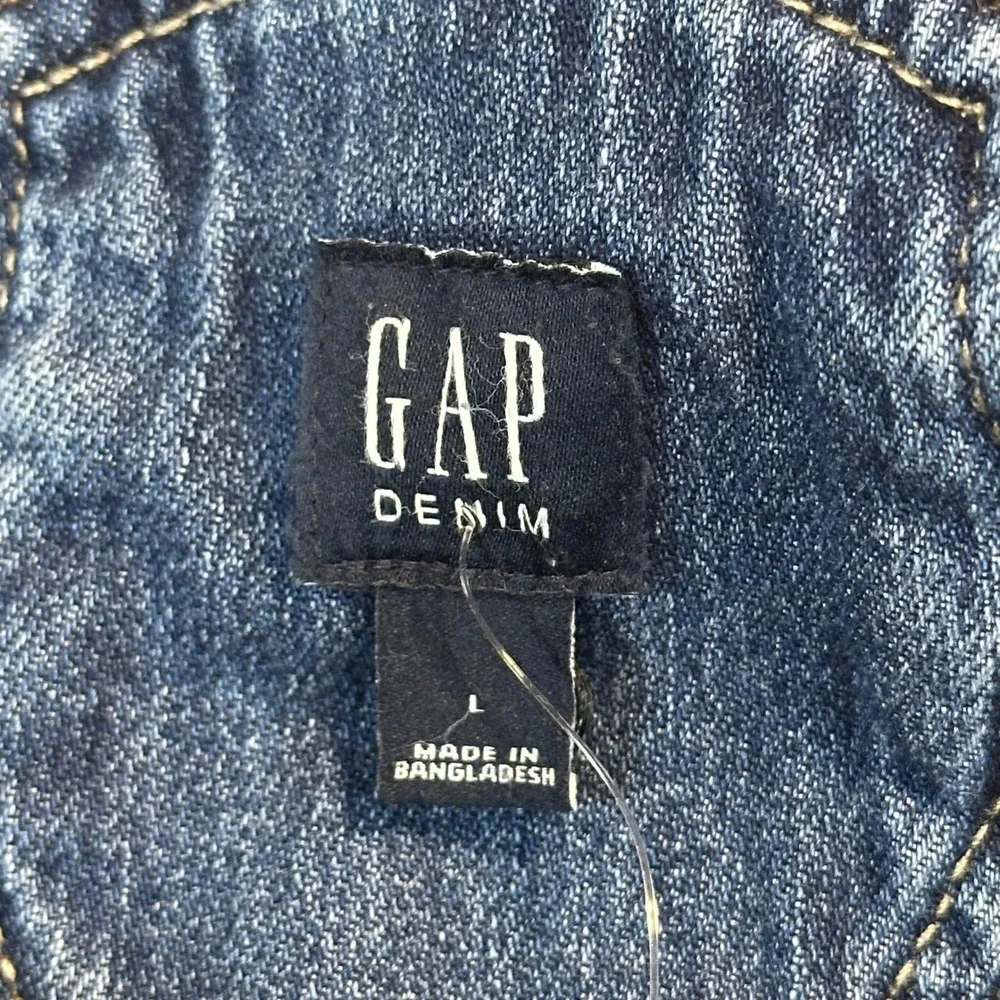 GAP Kid Denim Jean Spring Summer Overall Dress Dungarees Size‎ L 10 11 Year Blue